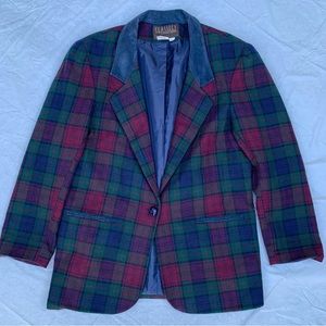 Classics Carolina Colors Women’s Plaid school Oversized Blazer
